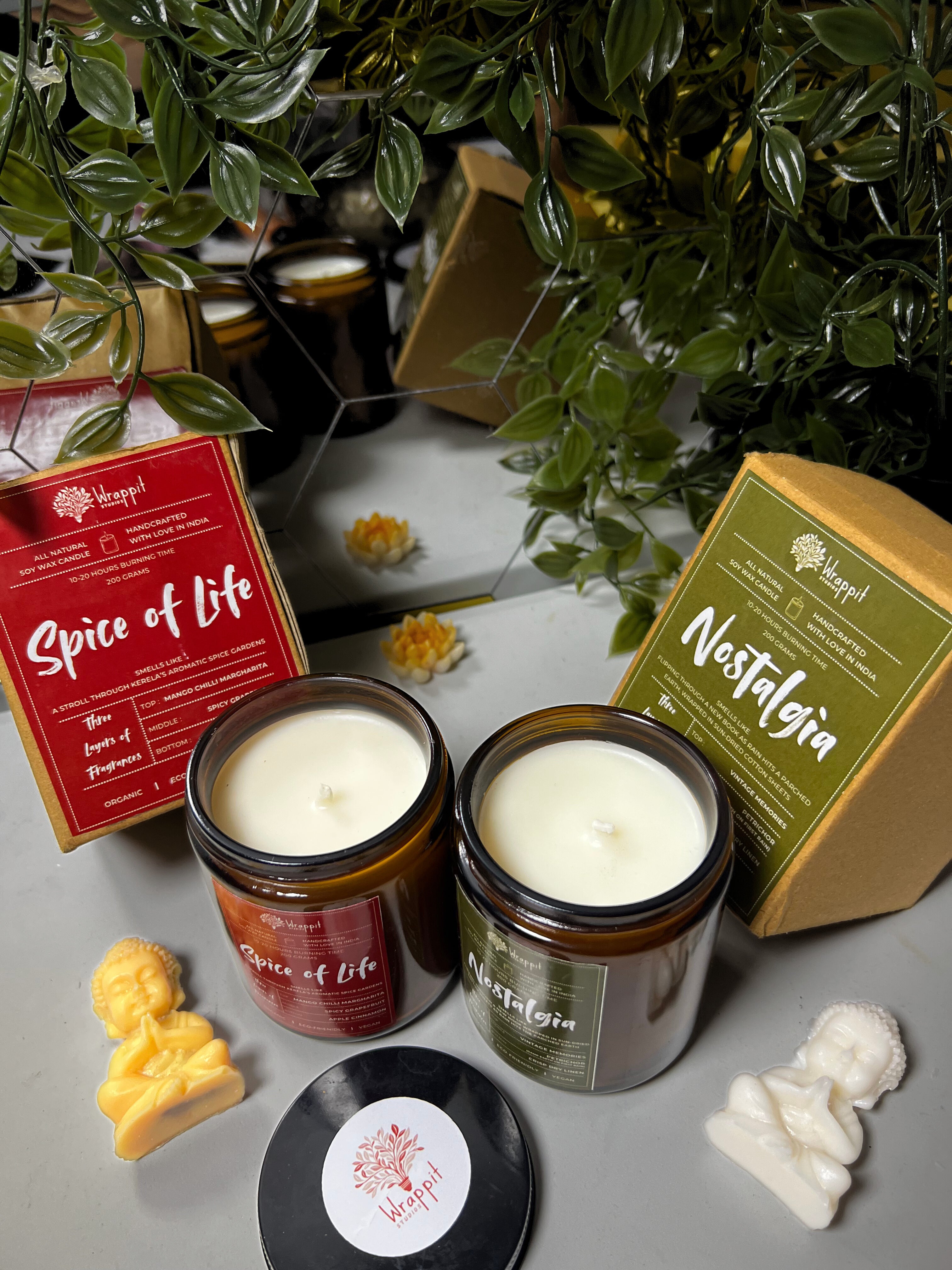 Three Layered Candles - Wrappit Studios