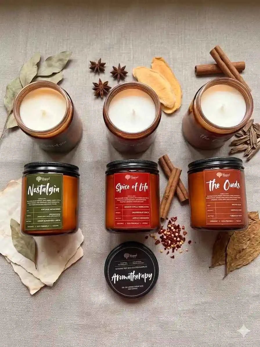 The Ouds | 3 Layered Aromatherapy Candle - Wrappit Studios
