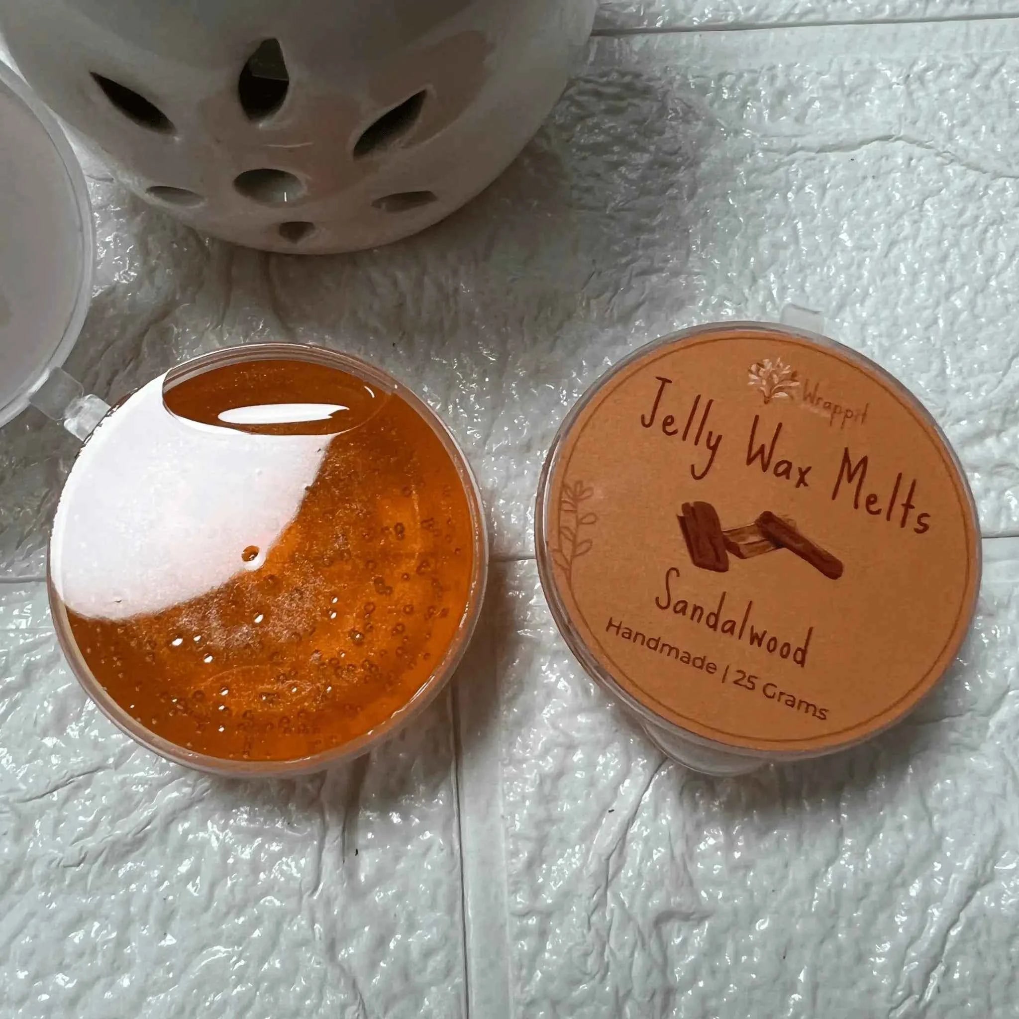 Jelly Wax Melts | Sandalwood - Wrappit Studios
