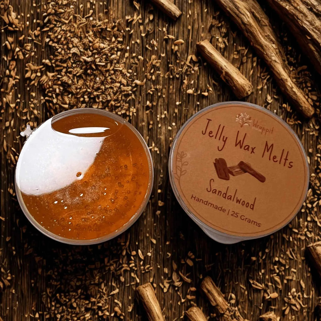 Jelly Wax Melts | Sandalwood - Wrappit Studios