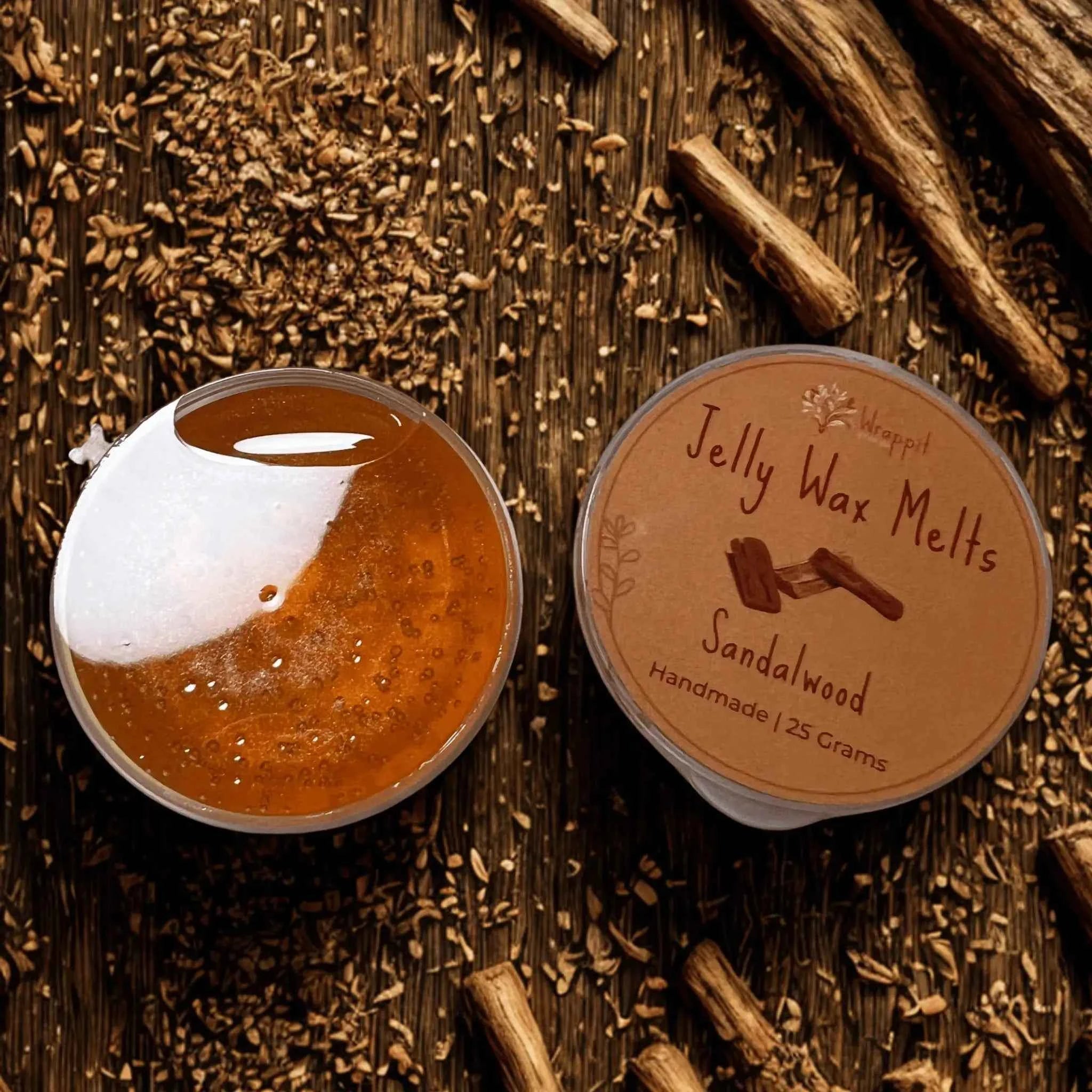 Jelly Wax Melts | Sandalwood - Wrappit Studios
