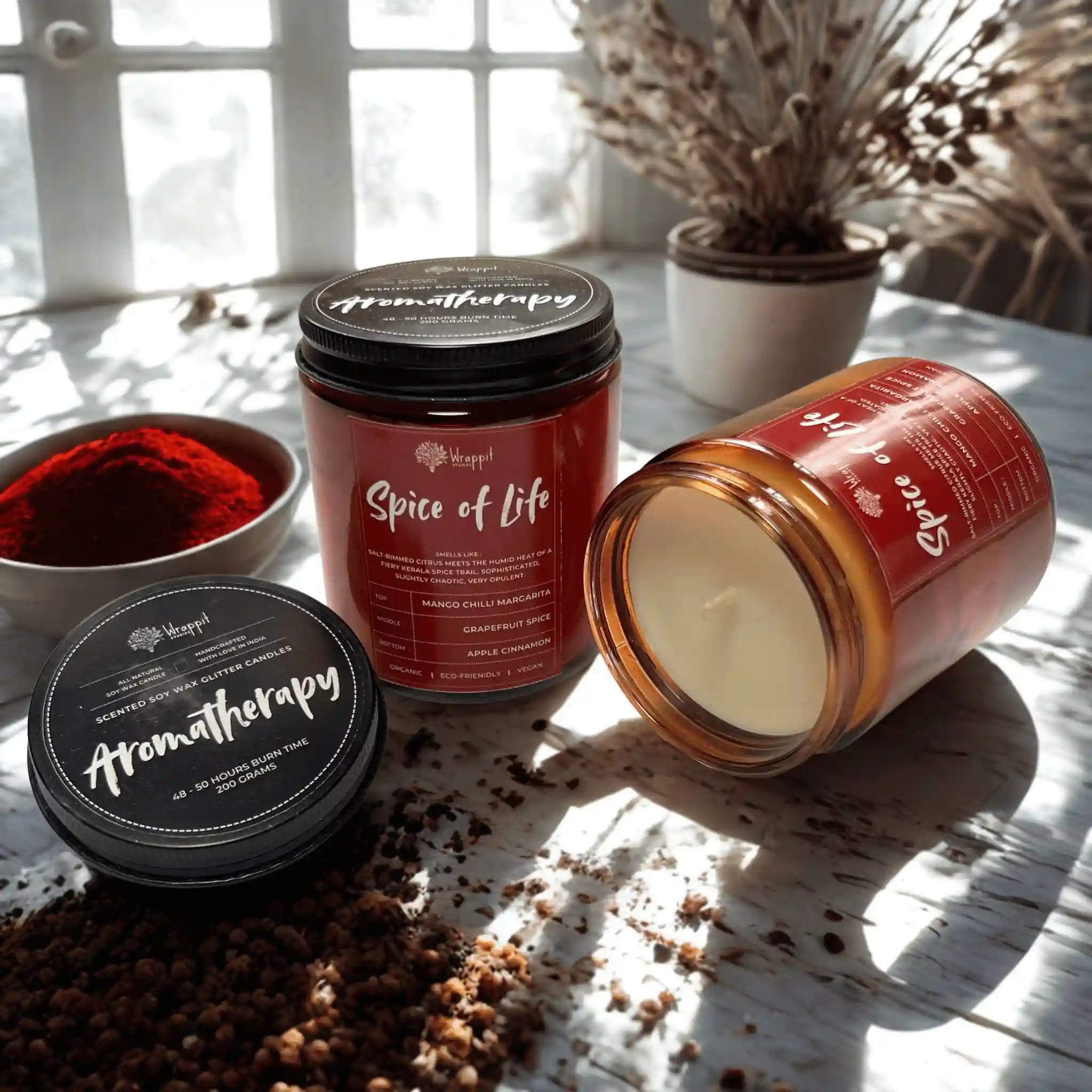 Spice Of Life | 3 Layered Aromatherapy Candle - Wrappit Studios