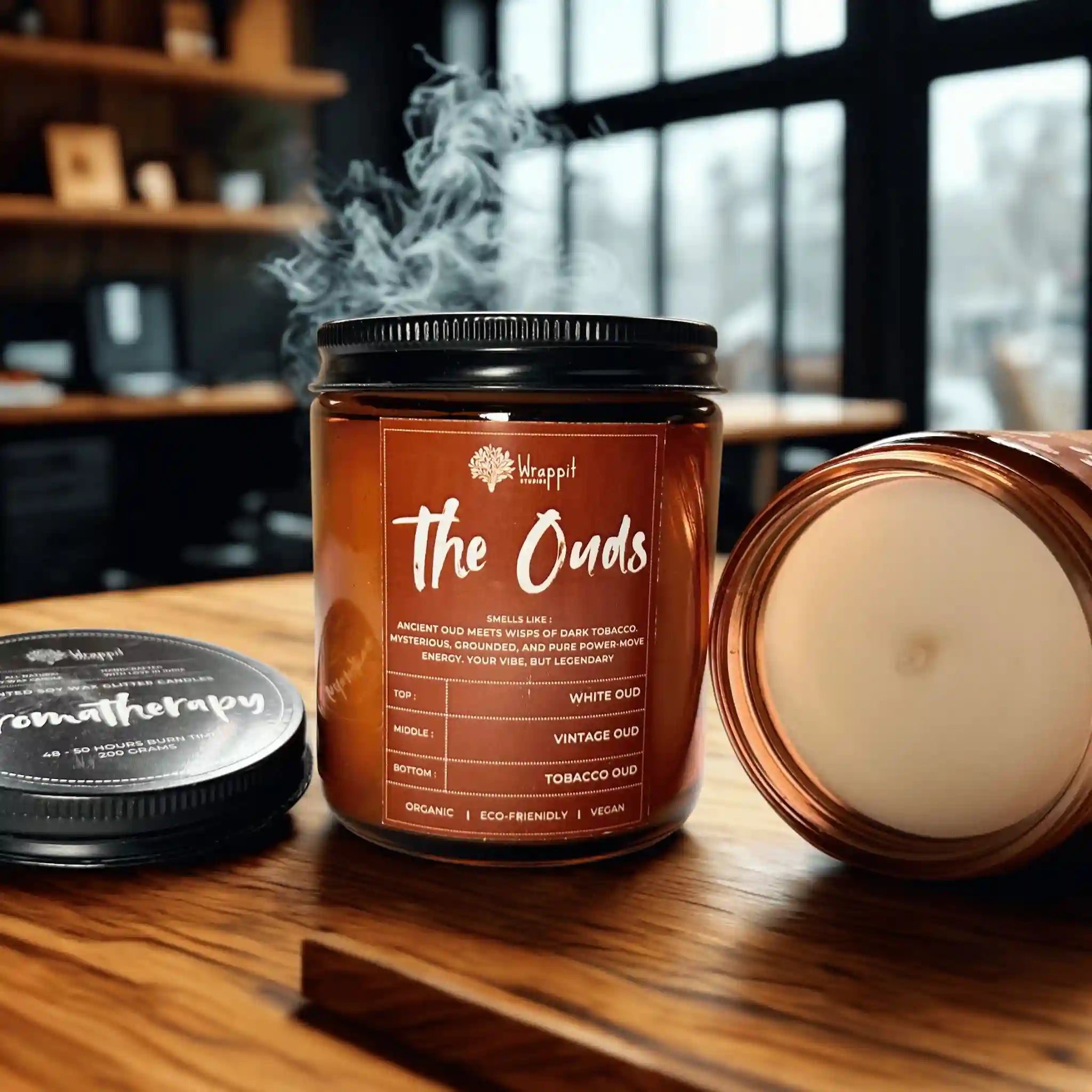 The Ouds | 3 Layered Aromatherapy Candle - Wrappit Studios