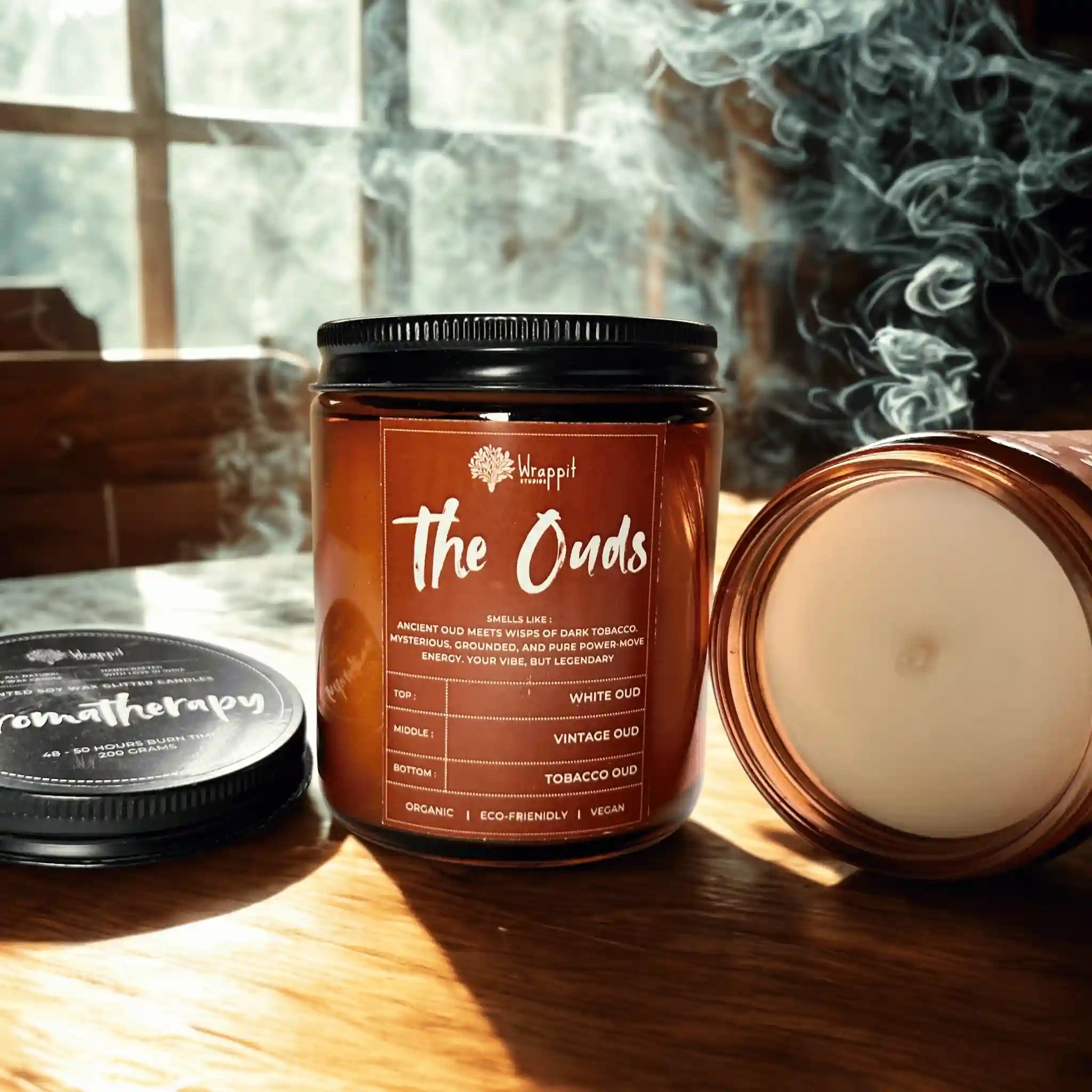 The Ouds | 3 Layered Aromatherapy Candle - Wrappit Studios
