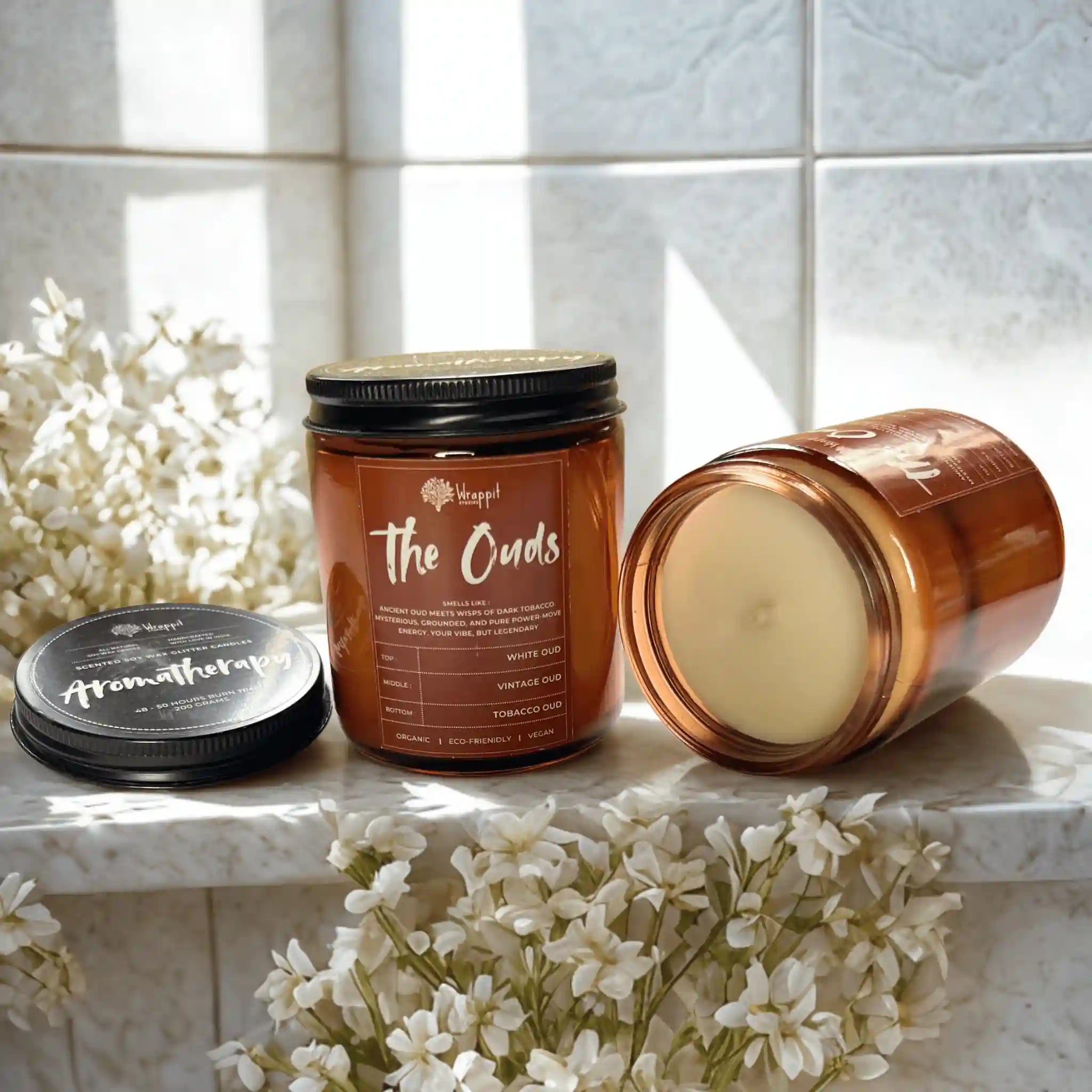 The Ouds | 3 Layered Aromatherapy Candle - Wrappit Studios