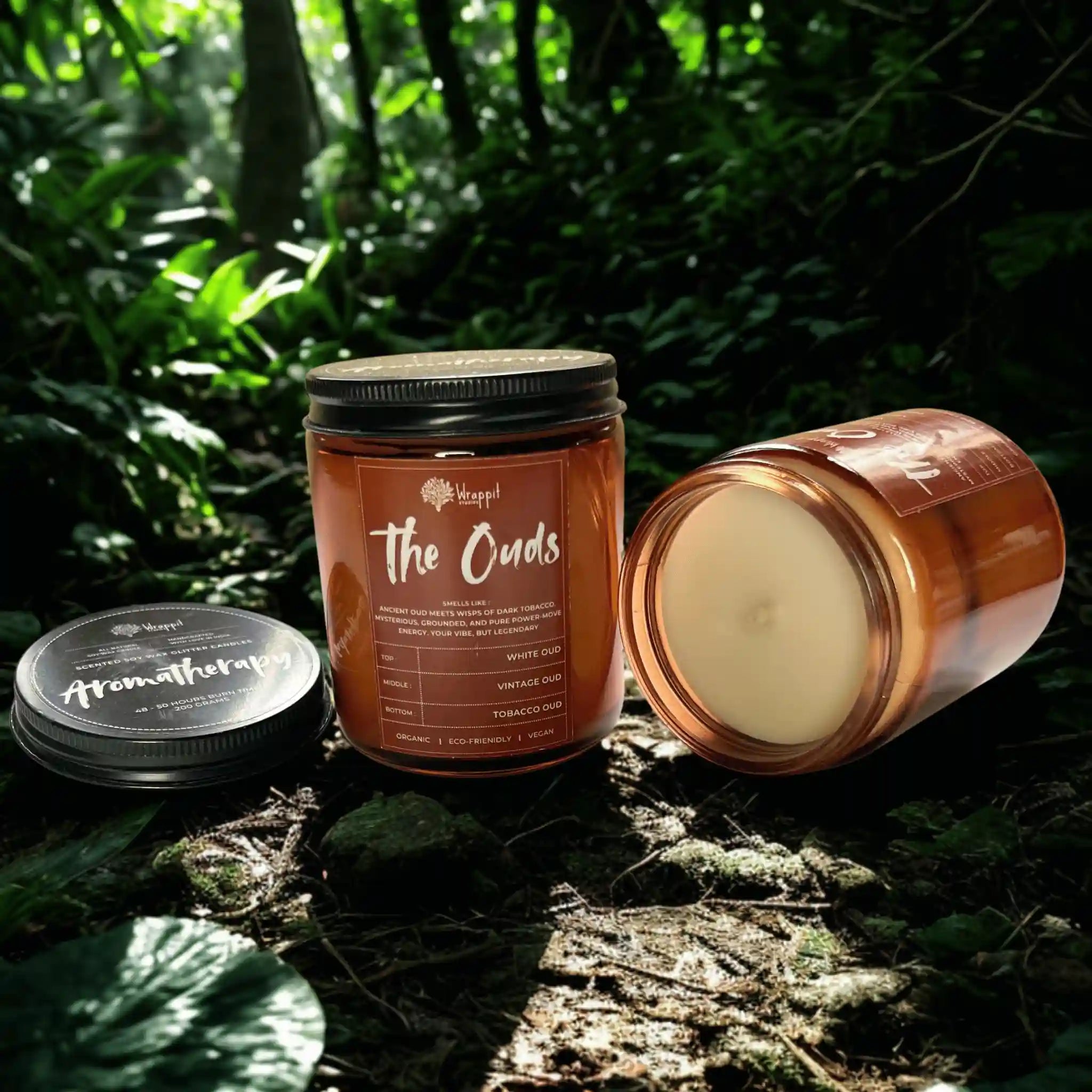 The Ouds | 3 Layered Aromatherapy Candle - Wrappit Studios