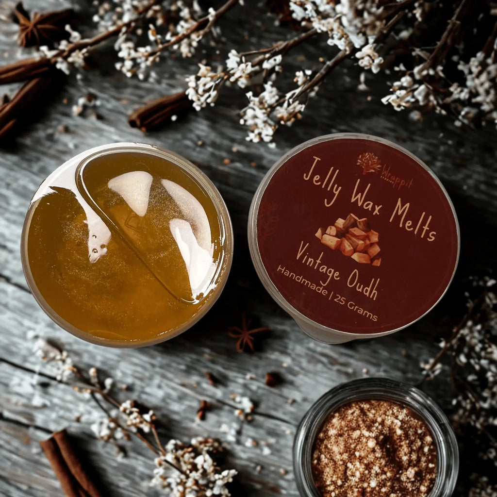 Jelly Wax Melts | Vintage Oudh - Wrappit Studios