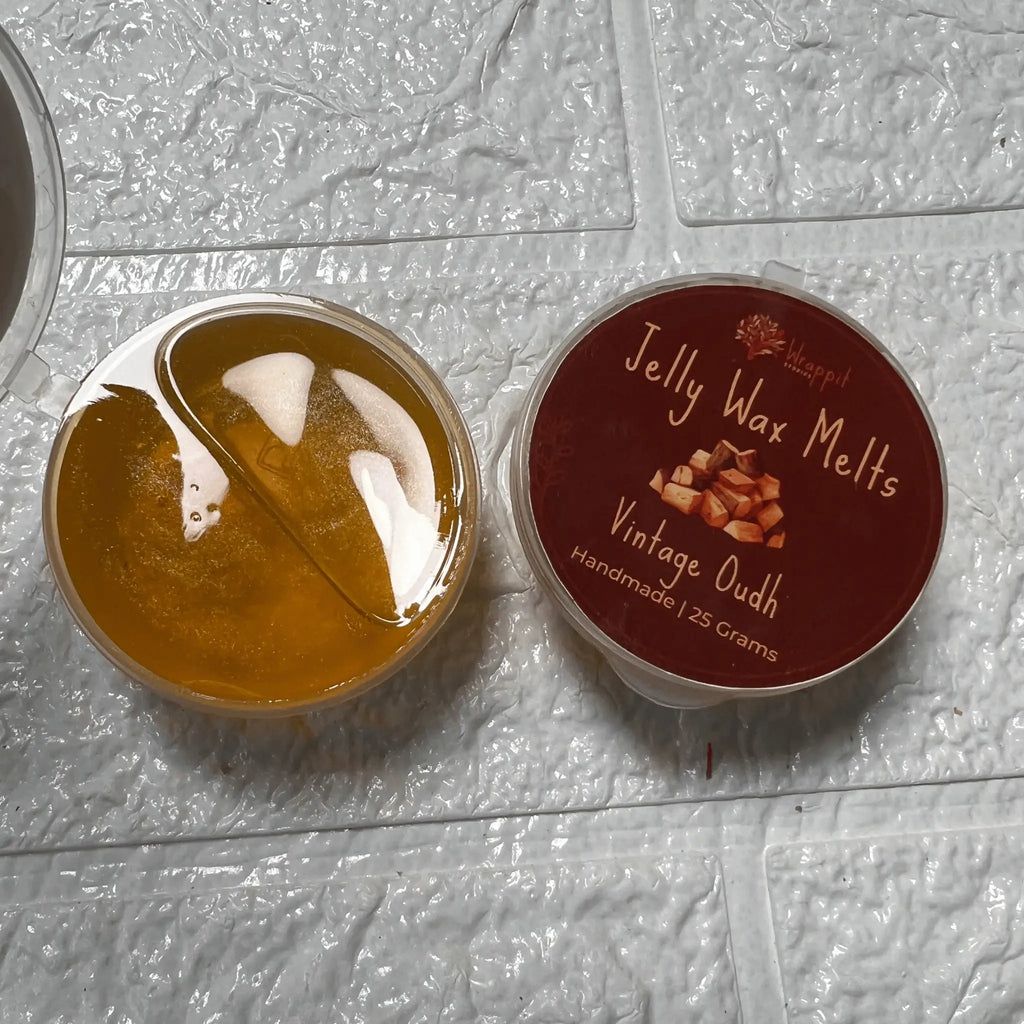 Jelly Wax Melts | Vintage Oudh - Wrappit Studios
